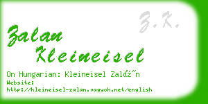 zalan kleineisel business card